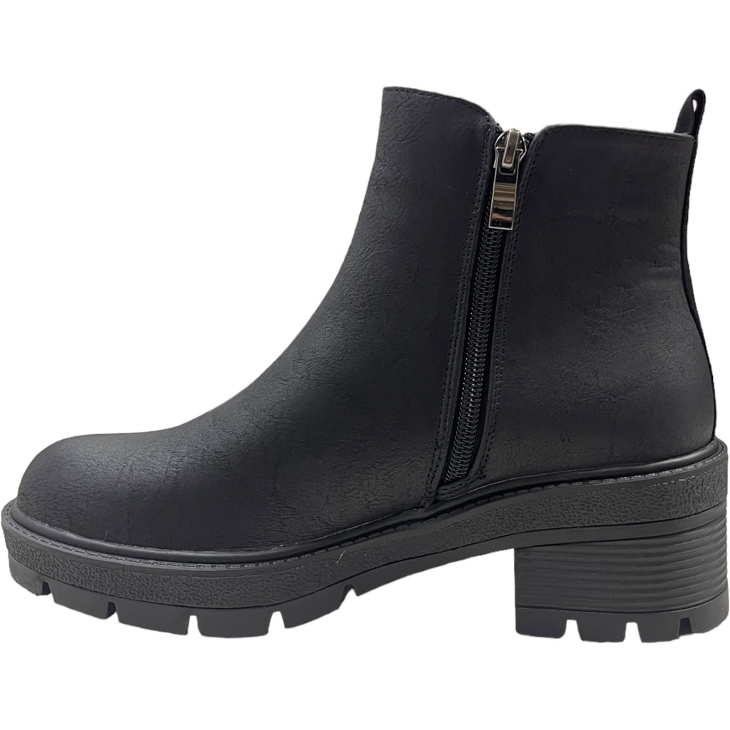 Botin Mujer Negro Plataforma New York Detogni