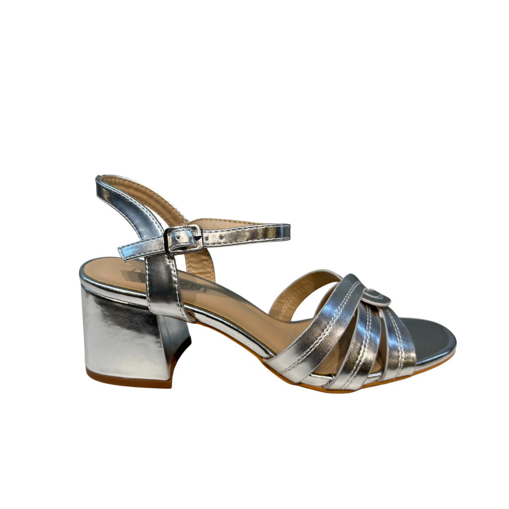 Sandalia Mujer Plateado Tania Detogni