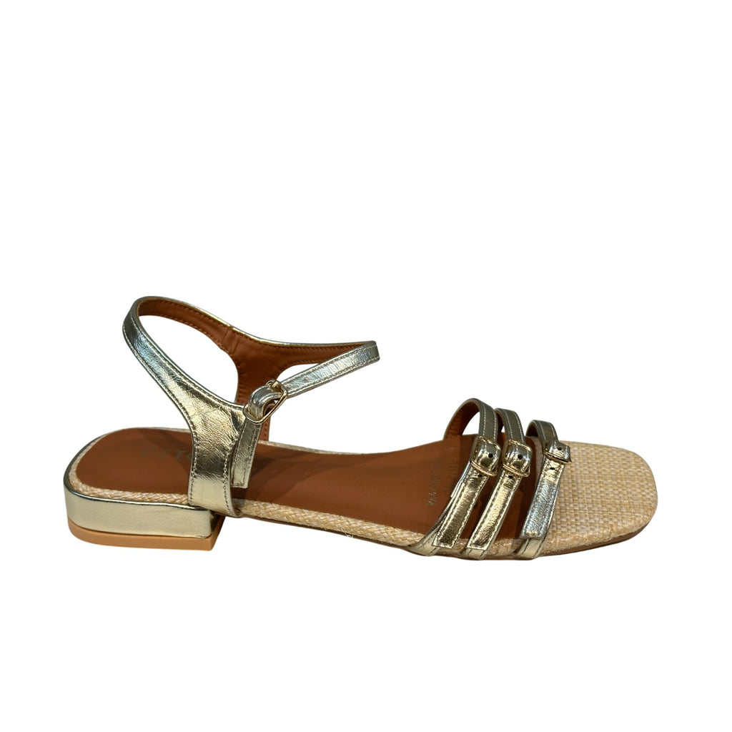 Sandalia Mujer Dorado Sofie Detogni