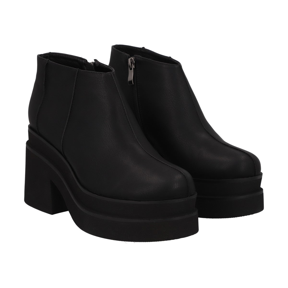 Botin Mujer Negro Plataforma Zeta Police