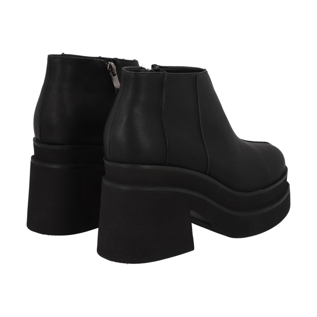 Botin Mujer Negro Plataforma Zeta Police