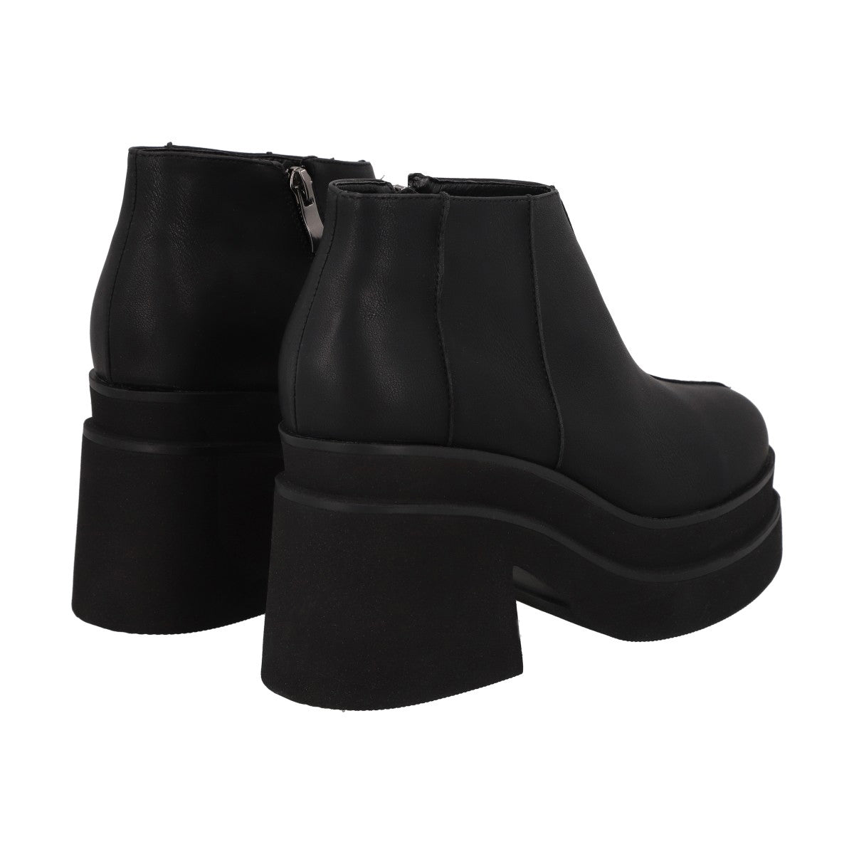 Botin Mujer Negro Plataforma Zeta Police