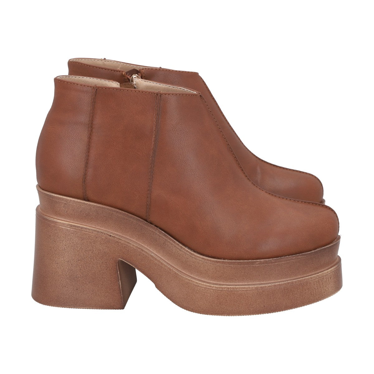 Botin Mujer Camel Plataforma Zeta Police