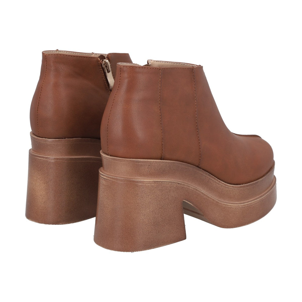 Botin Mujer Camel Plataforma Zeta Police