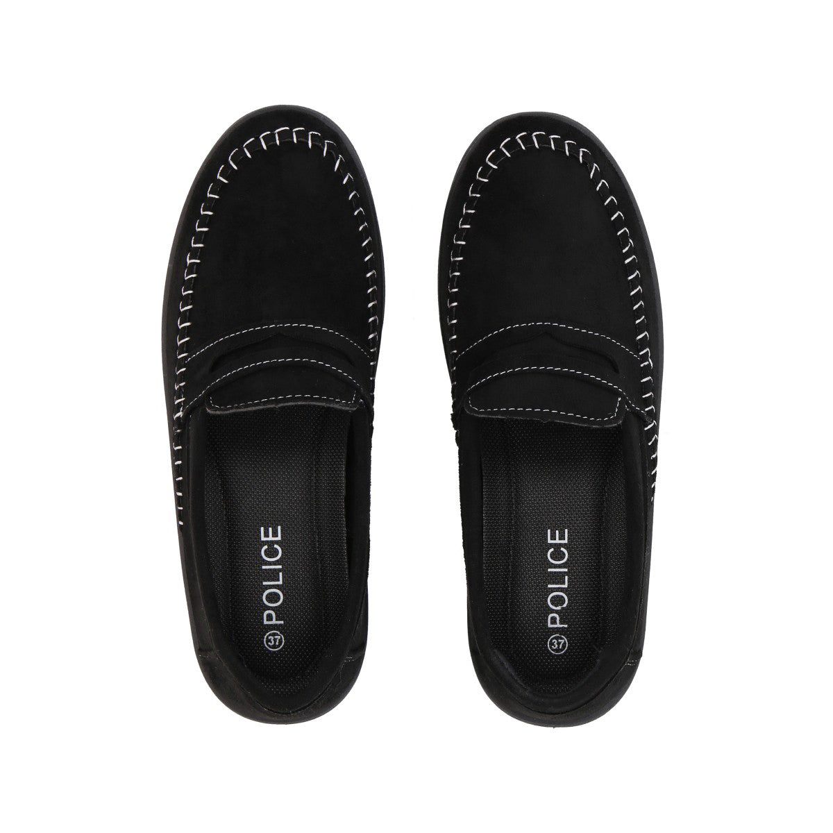 Mocasín Mujer Negro/Gris Sole  Police