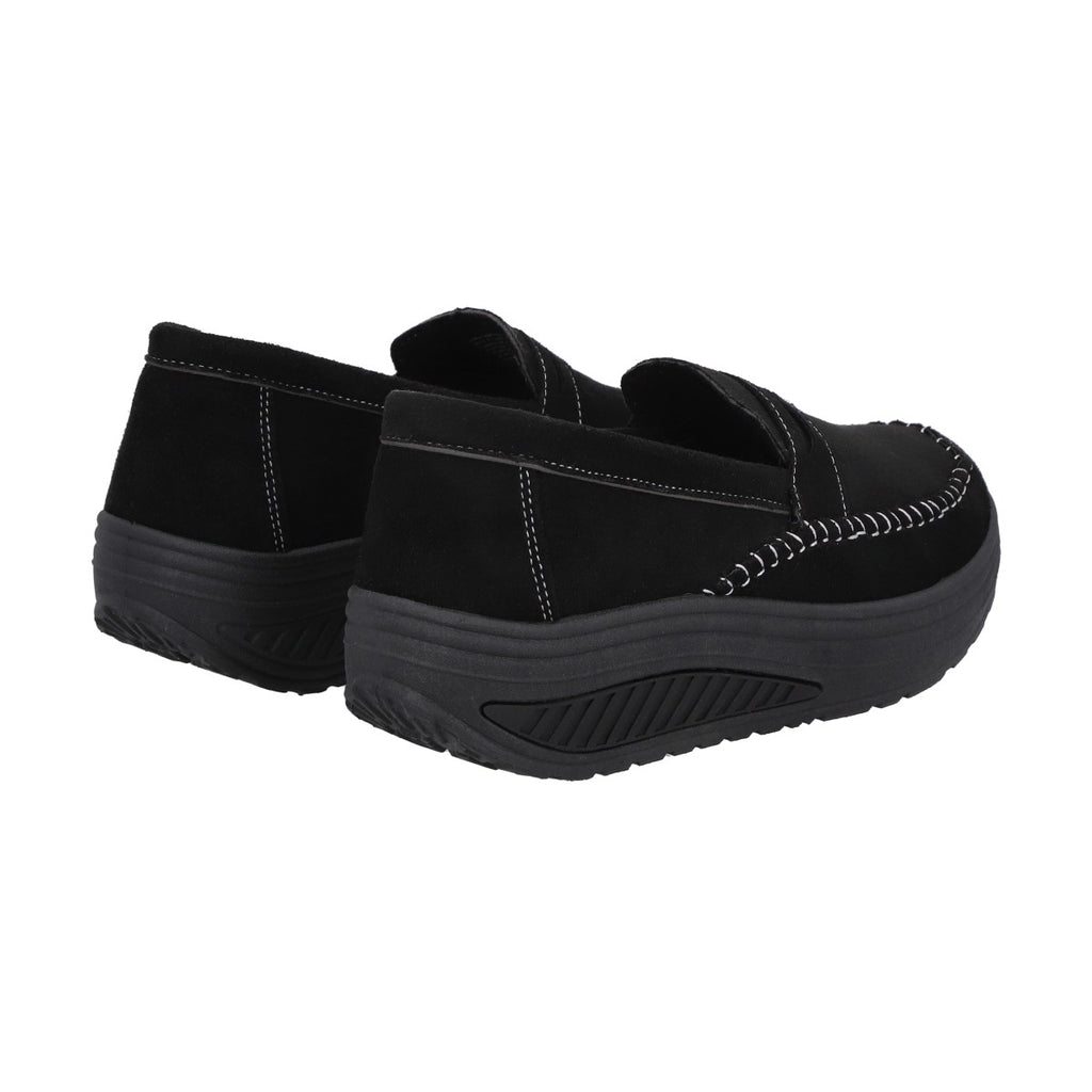 Mocasín Mujer Negro/Gris Sole  Police