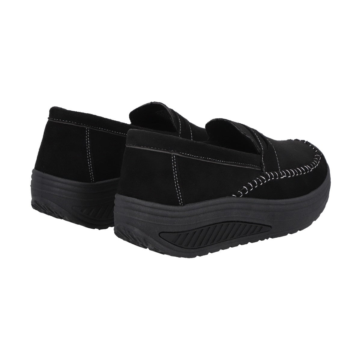 Mocasín Mujer Negro/Gris Sole  Police