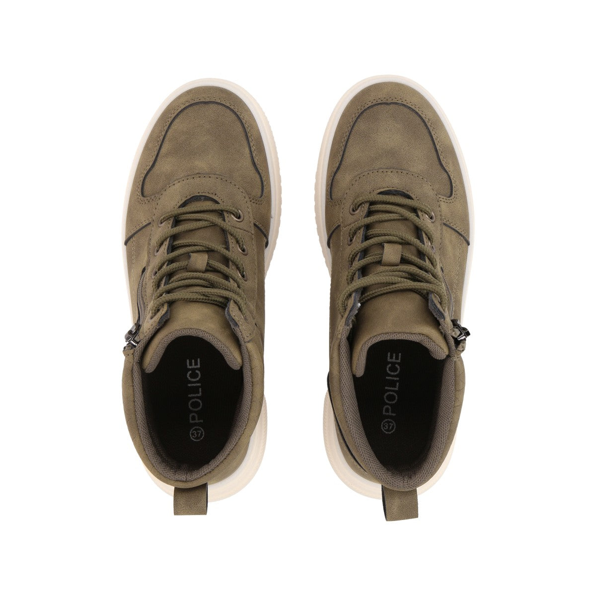 Botin Mujer Verde Plataforma Sole 075 Police