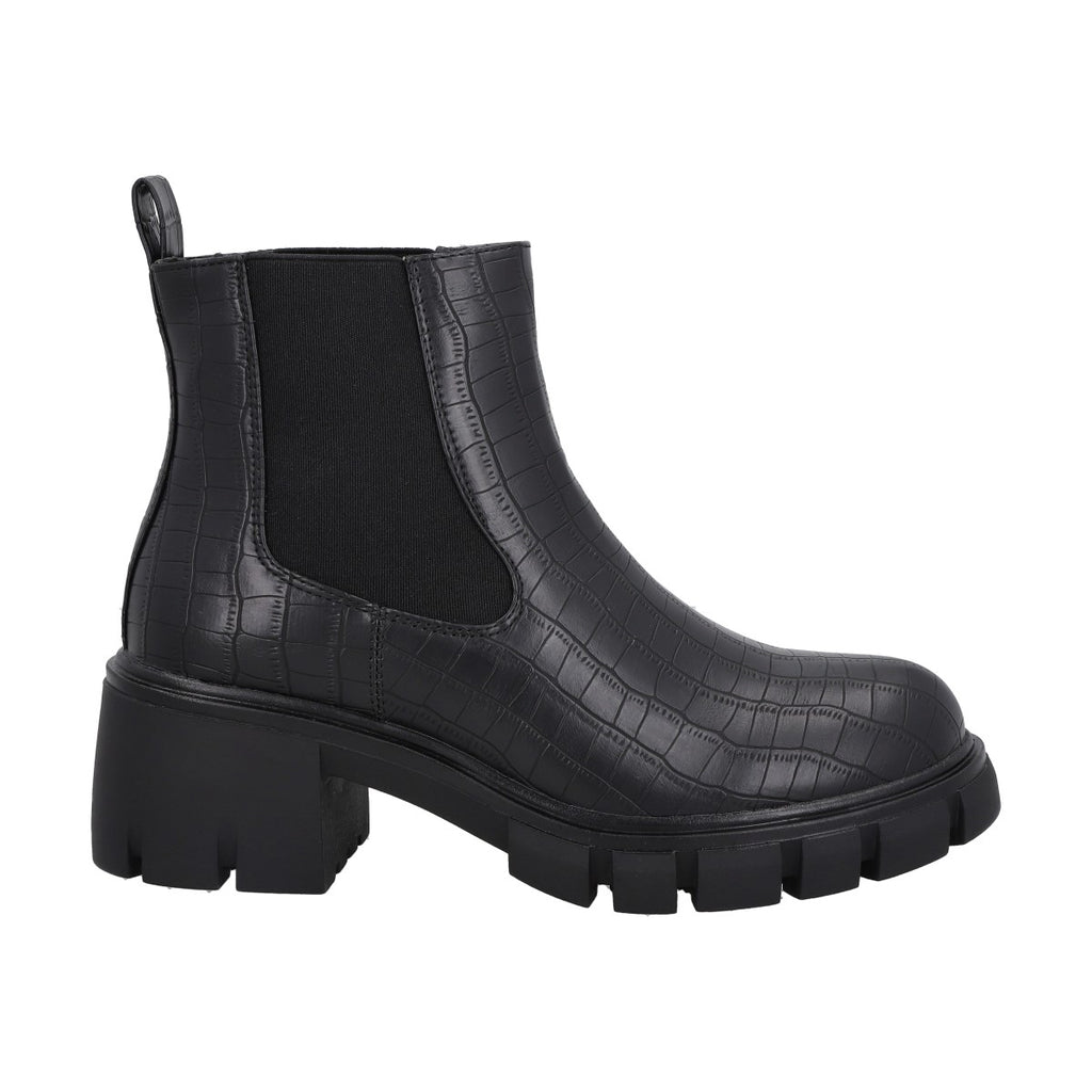 Botin Casual Mujer Negro Plataforma Dona Police