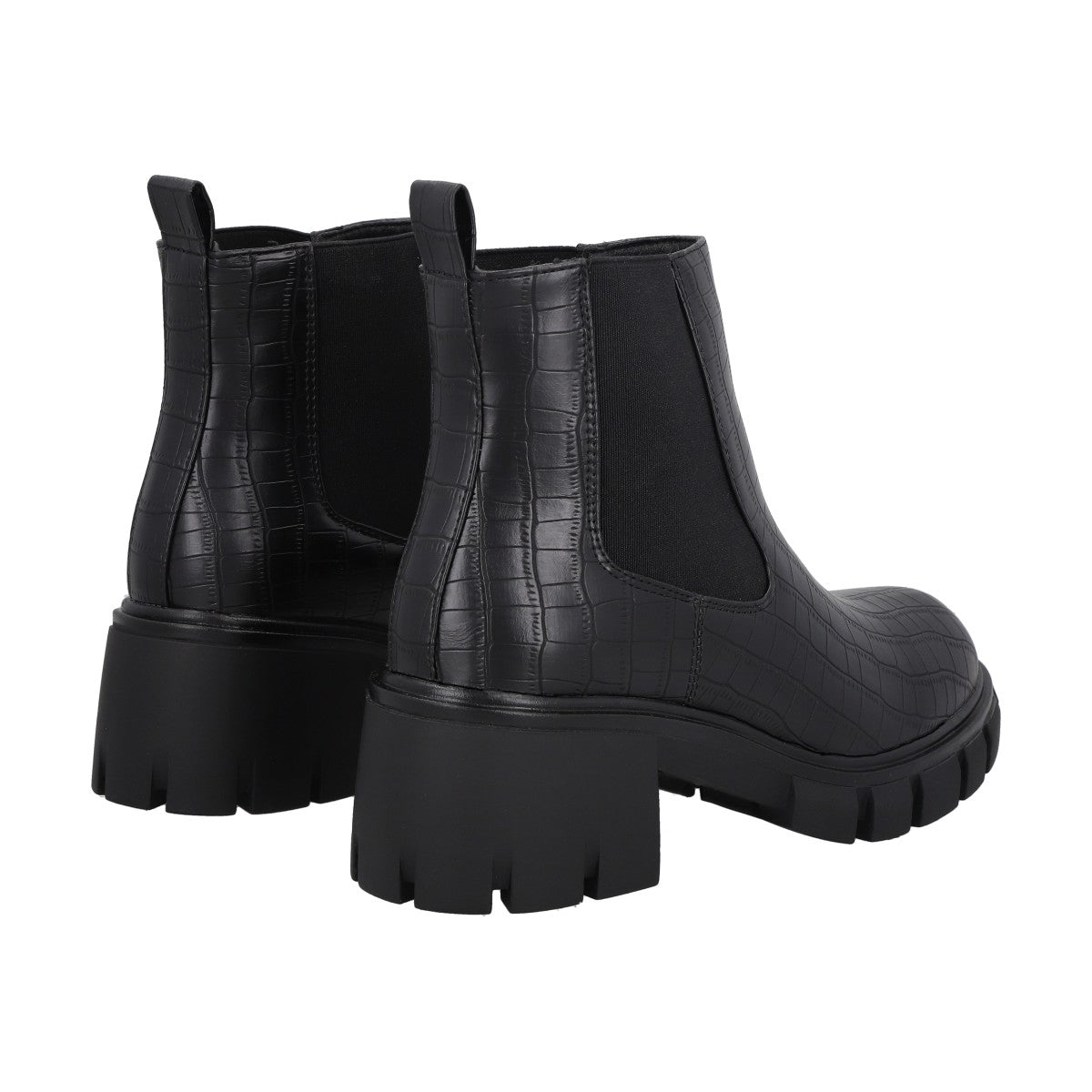 Botin Casual Mujer Negro Plataforma Dona Police