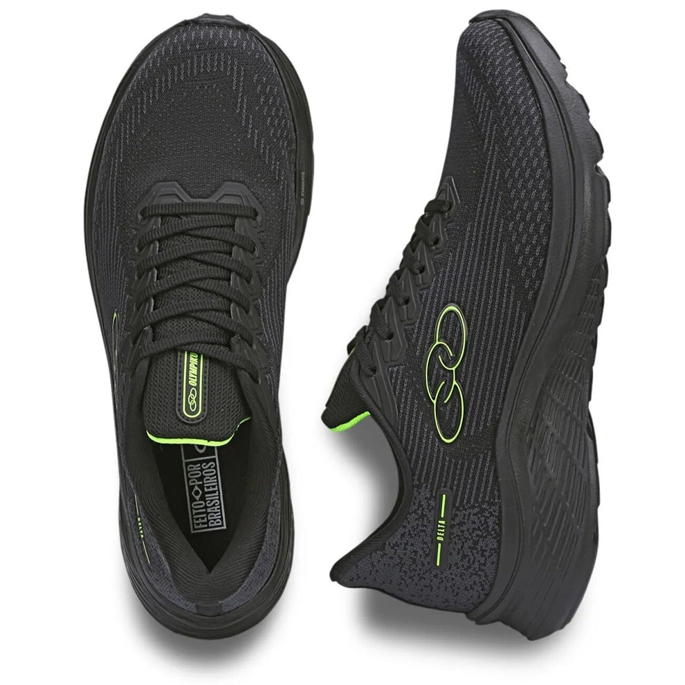 Zapatilla Mujer Delta Negra/Verde