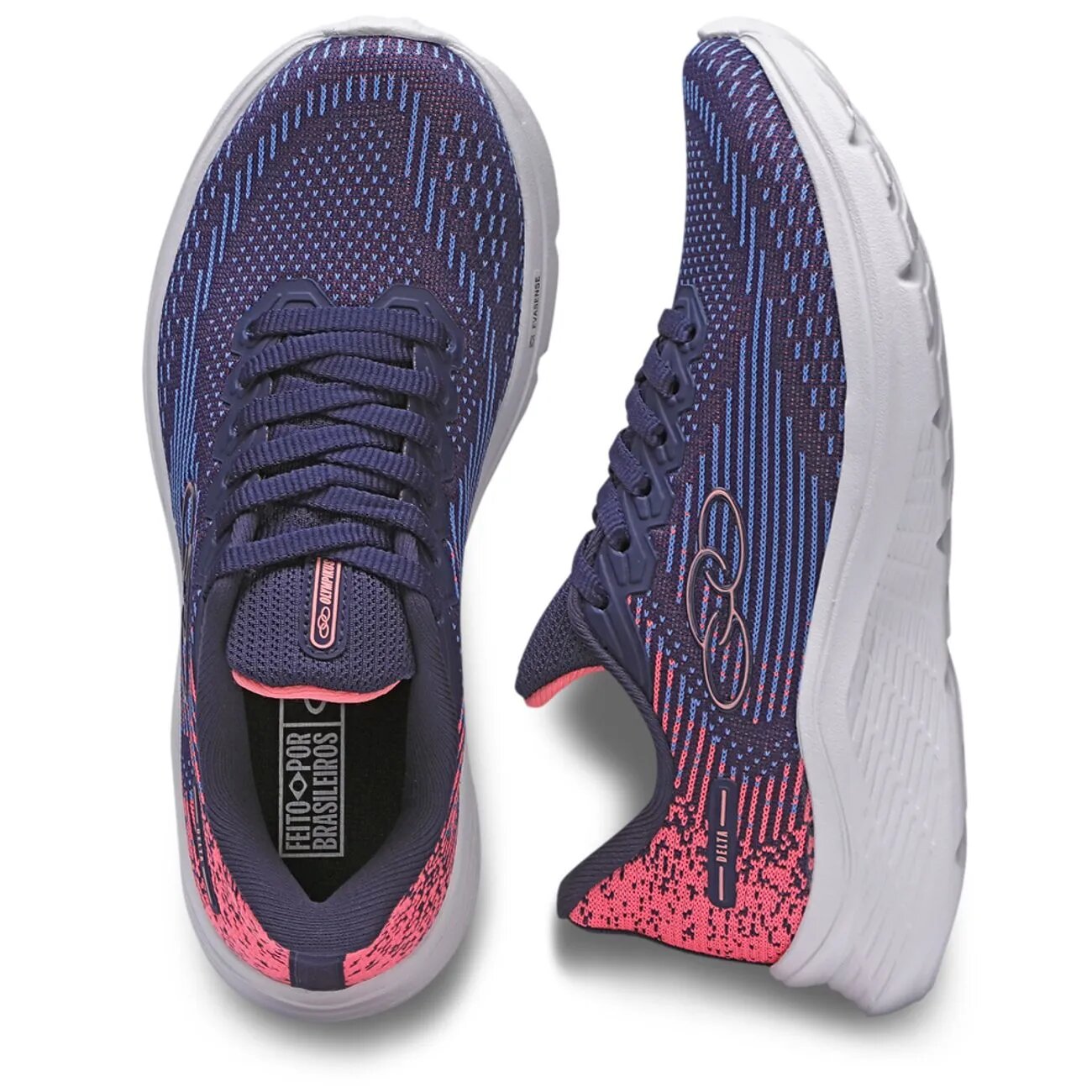 Zapatilla Infantil Delta Azul/Rosado Olympikus