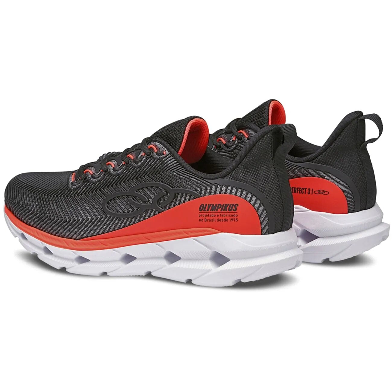 Zapatilla Infantil Perfect 3 Negro/Naranjo Olympikus