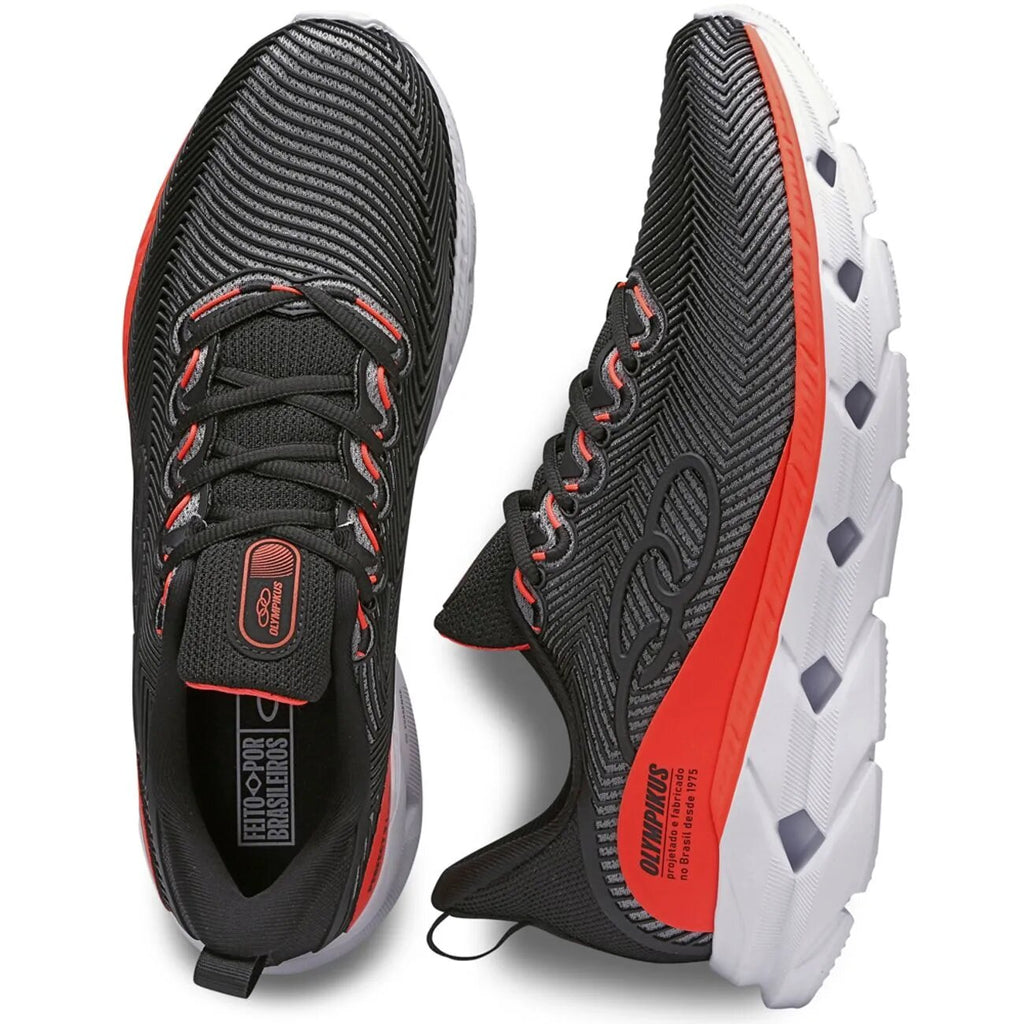 Zapatilla Infantil Perfect 3 Negro/Naranjo Olympikus