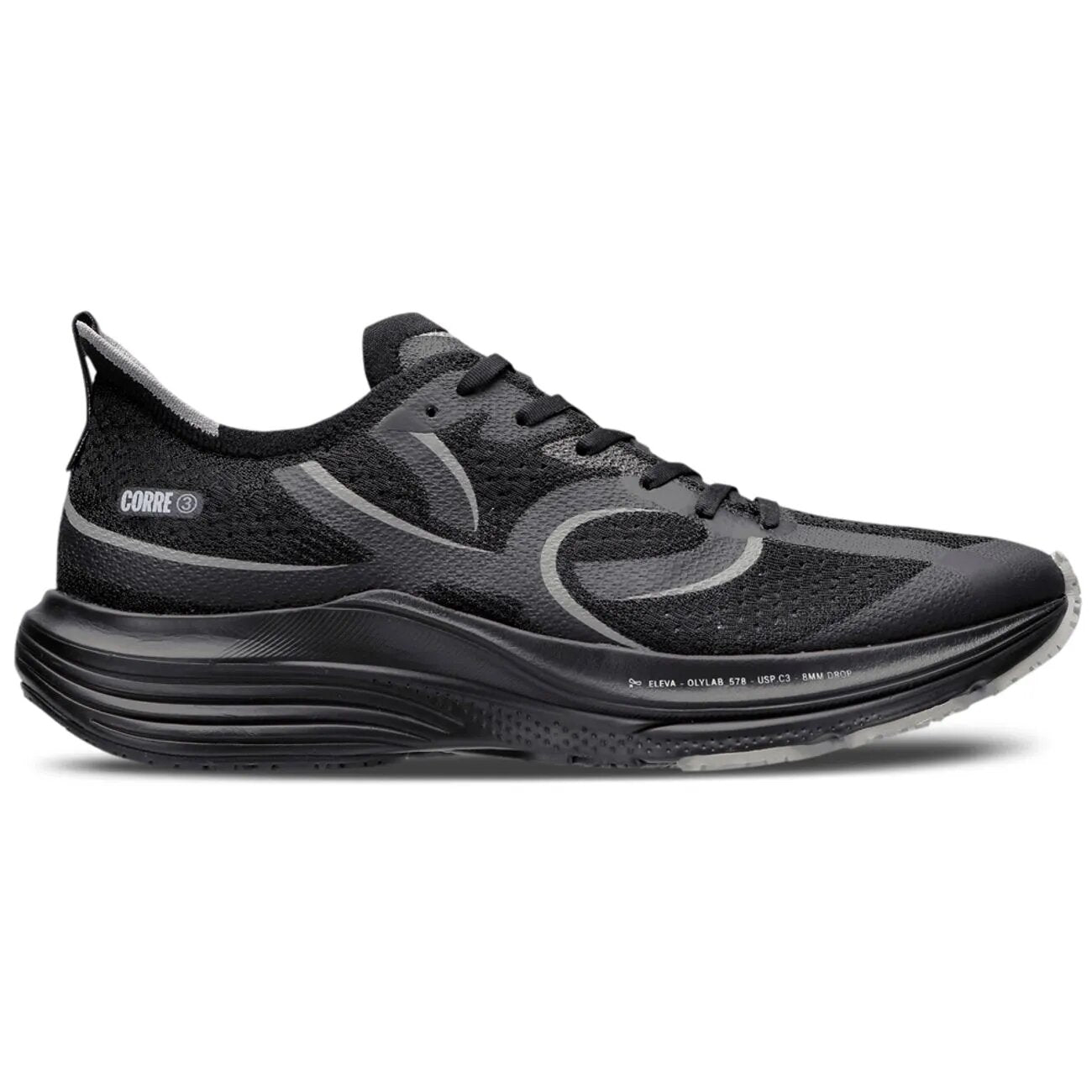Zapatilla Running Hombre Corre 3 Negro