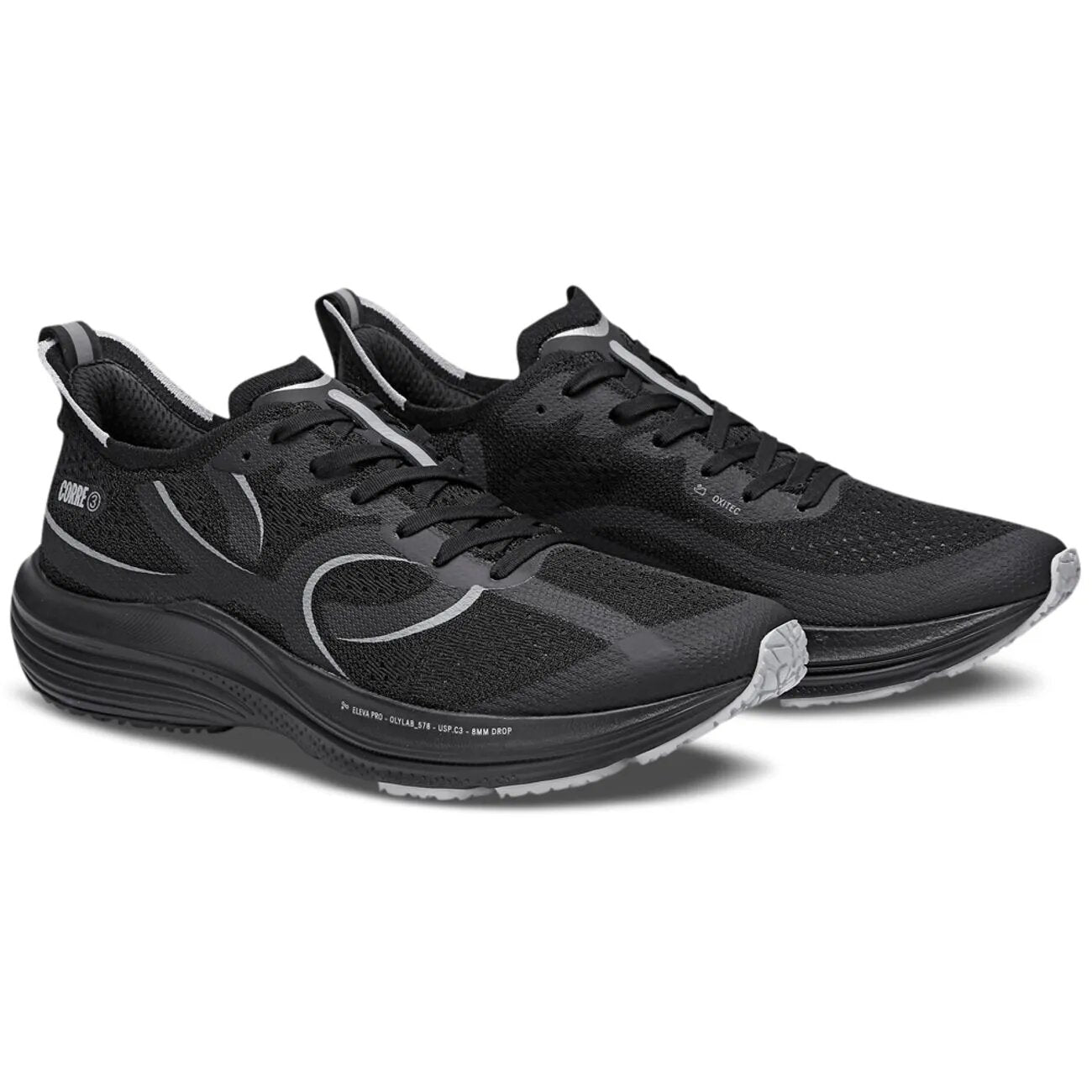 Zapatilla Running Hombre Corre 3 Negro