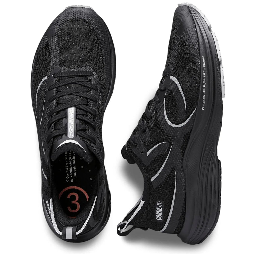 Zapatilla Running Hombre Corre 3 Negro