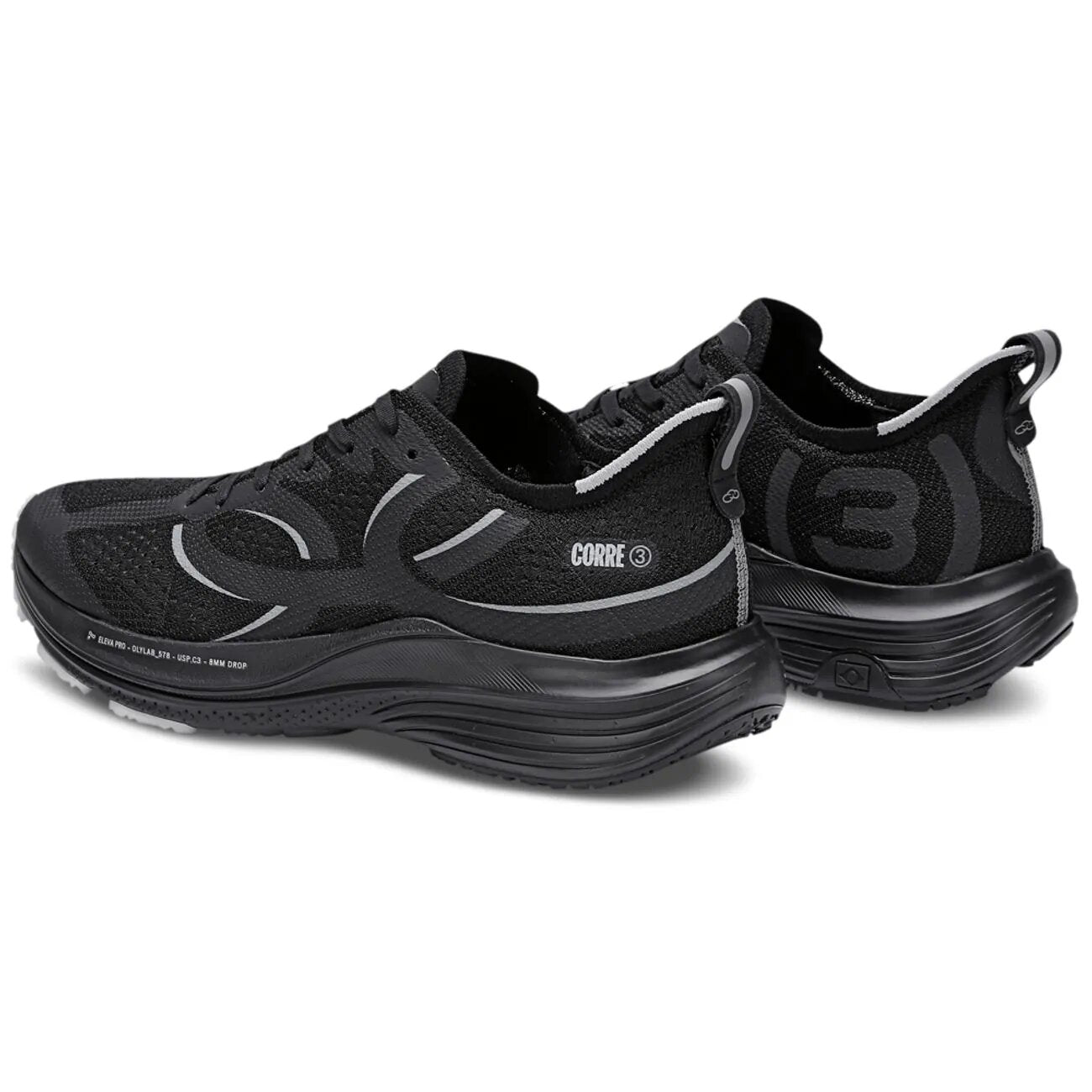 Zapatilla Running Hombre Corre 3 Negro