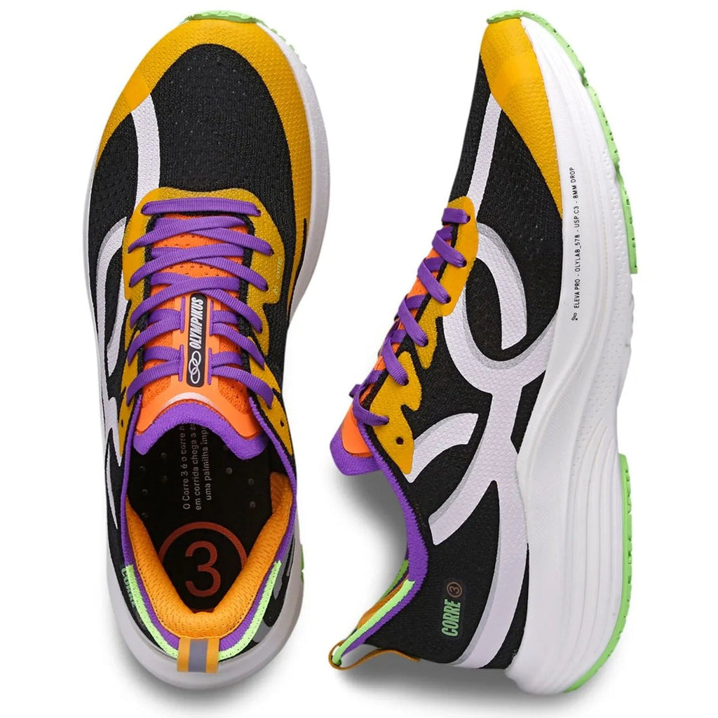 Zapatilla Running Hombre Corre 3 Negro/Multi