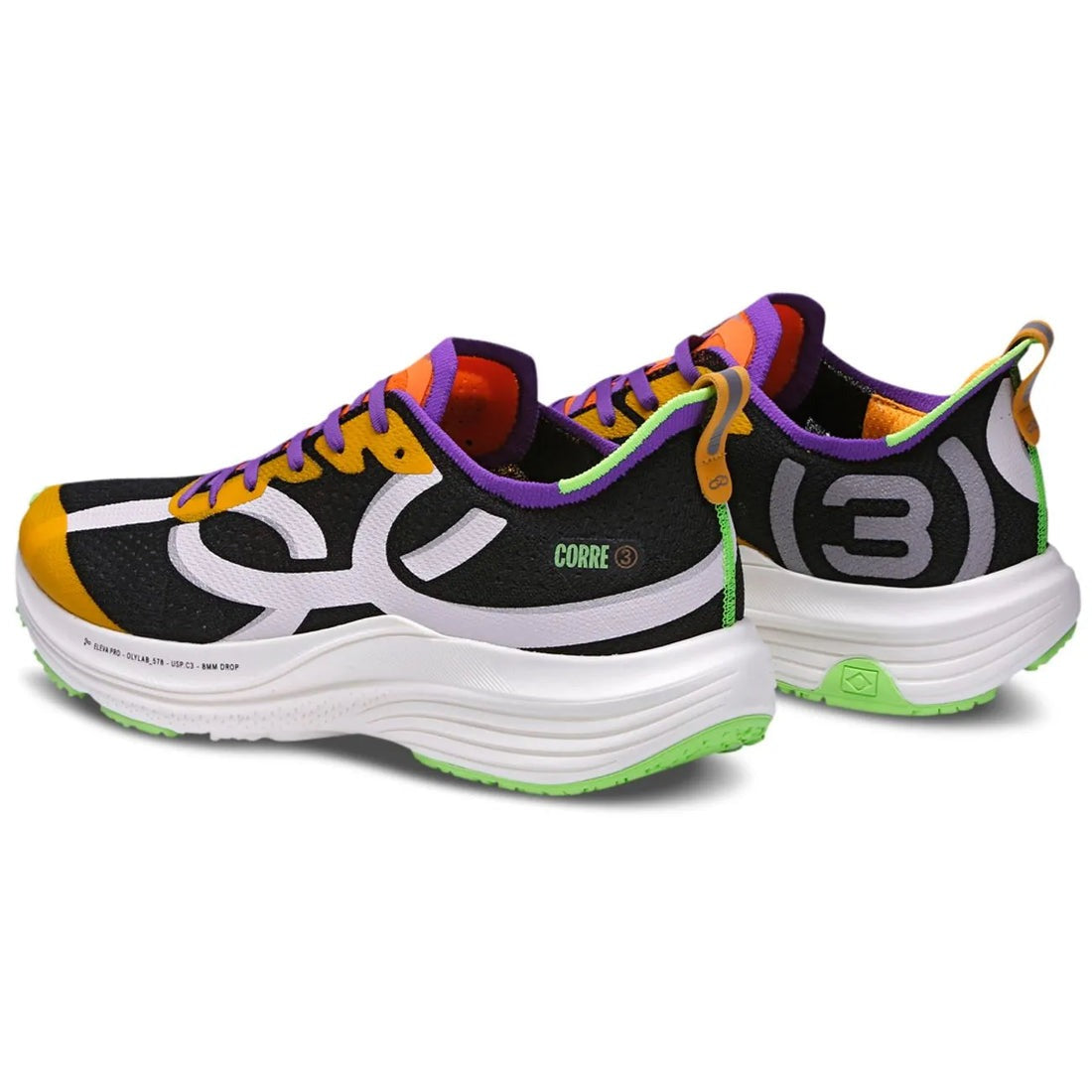 Zapatilla Running Hombre Corre 3 Negro/Multi