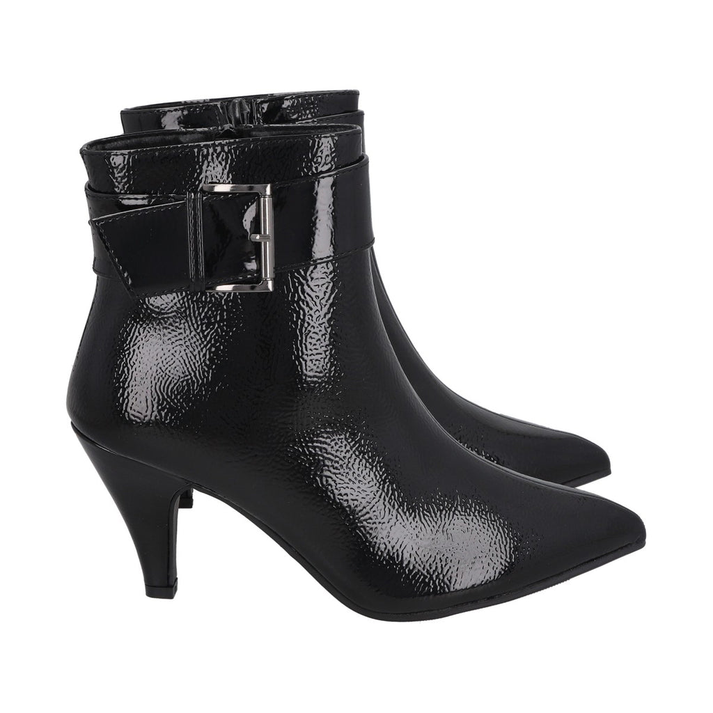Botin Casual Mujer Negro Charol  Karmin Police