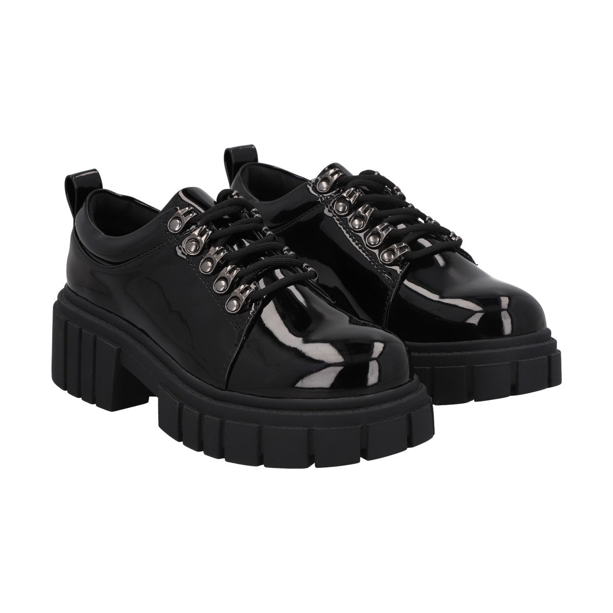 Mocasin Mujer Negro Rock Negro Police