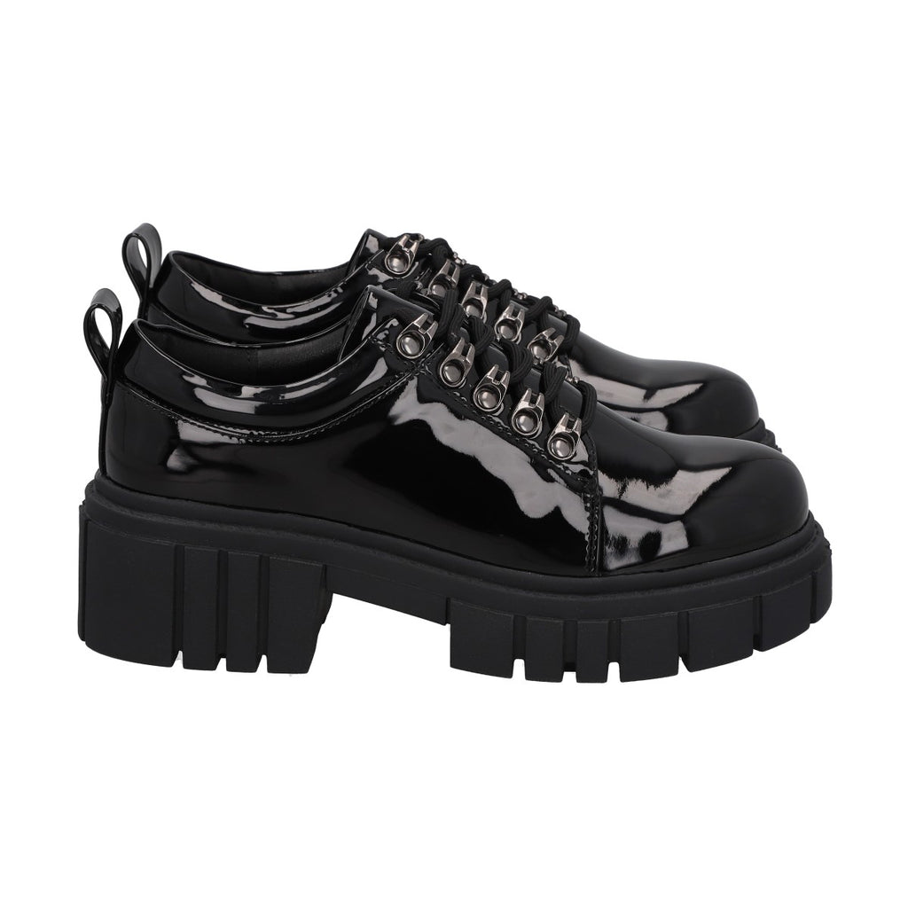 Mocasin Mujer Negro Rock Negro Police