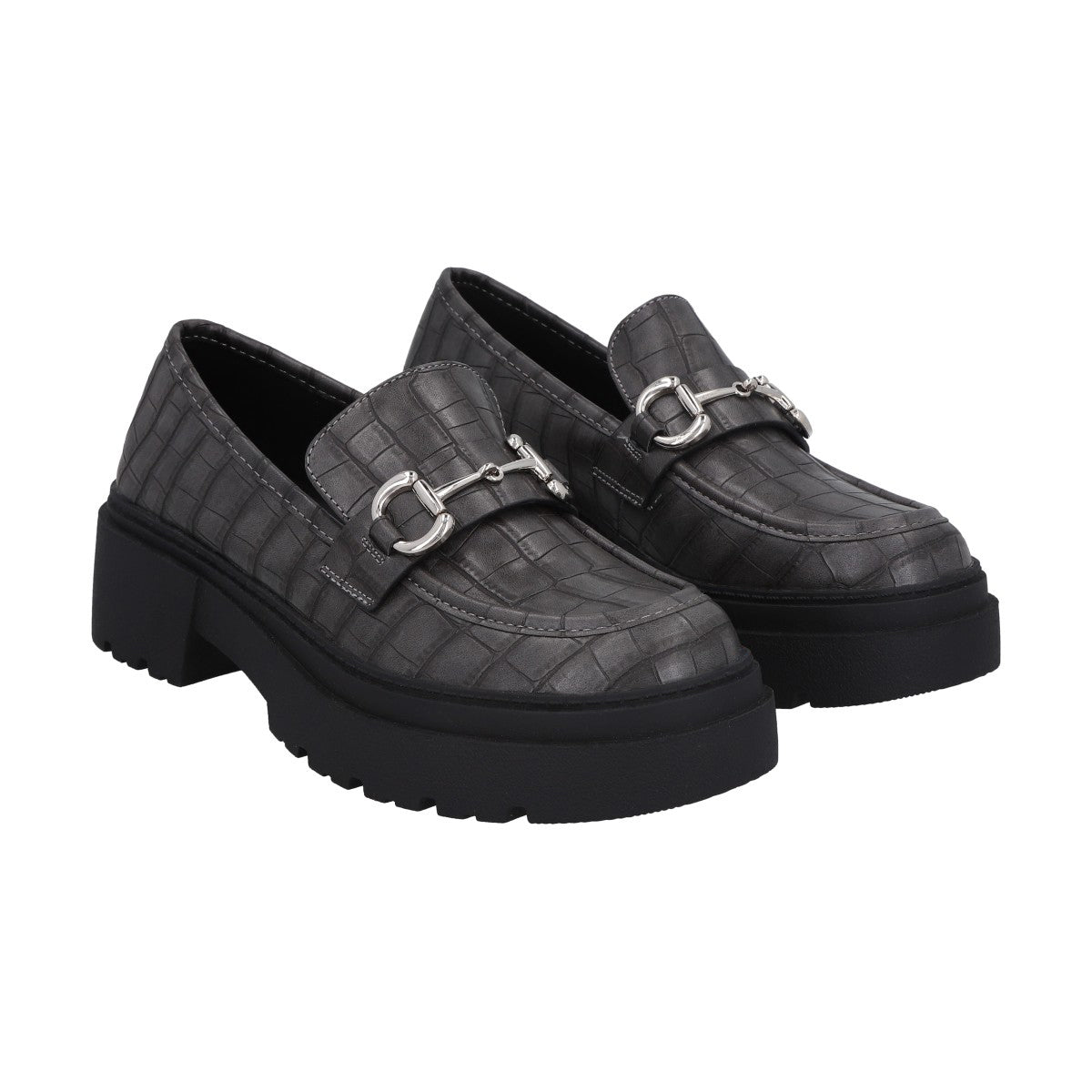 Mocasín Mujer Negro/Gris Gretha  Police