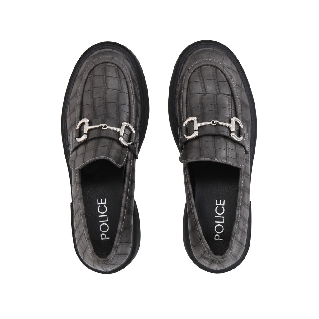 Mocasín Mujer Negro/Gris Gretha  Police
