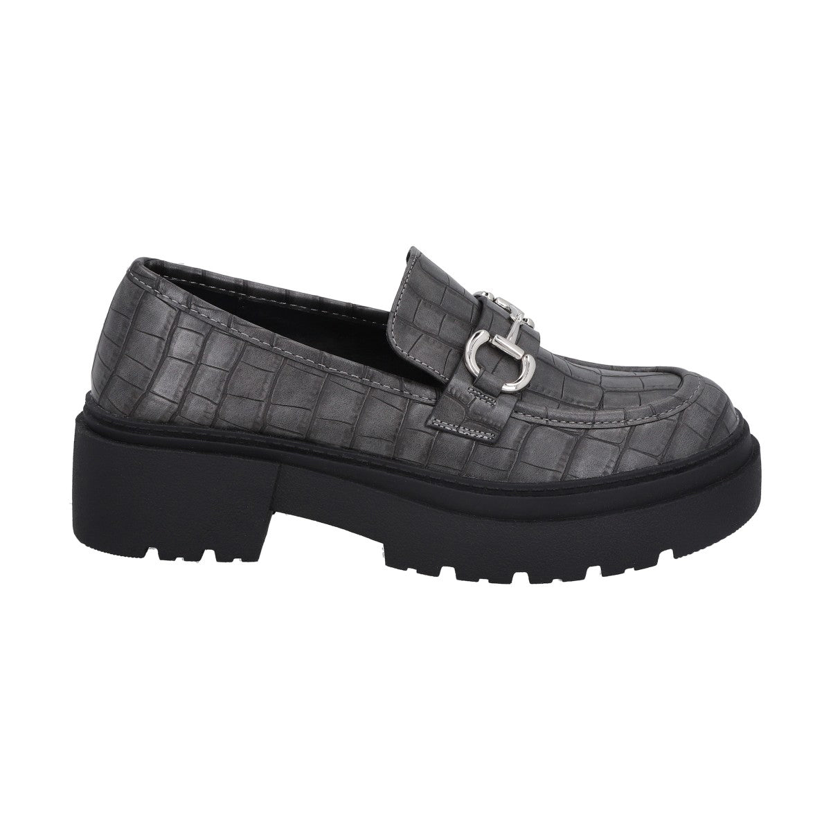 Mocasín Mujer Negro/Gris Gretha  Police