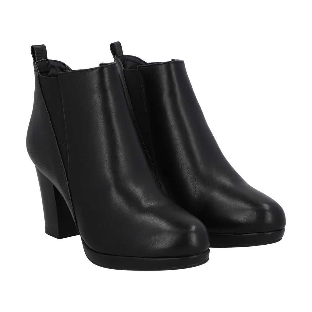 Botin Casual Mujer Negro taco Medio Dazy Police