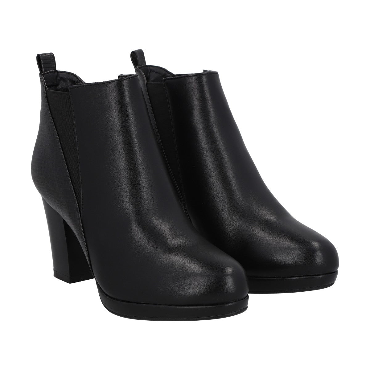 Botin Casual Mujer Negro taco Medio Dazy Police
