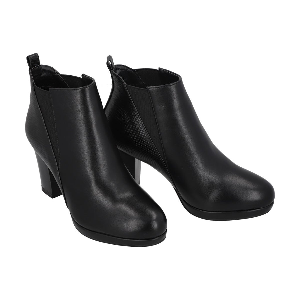 Botin Casual Mujer Negro taco Medio Dazy Police