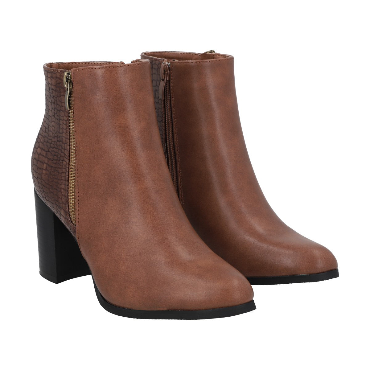 Bota Mujer Camel Taco Alto Alpha Police