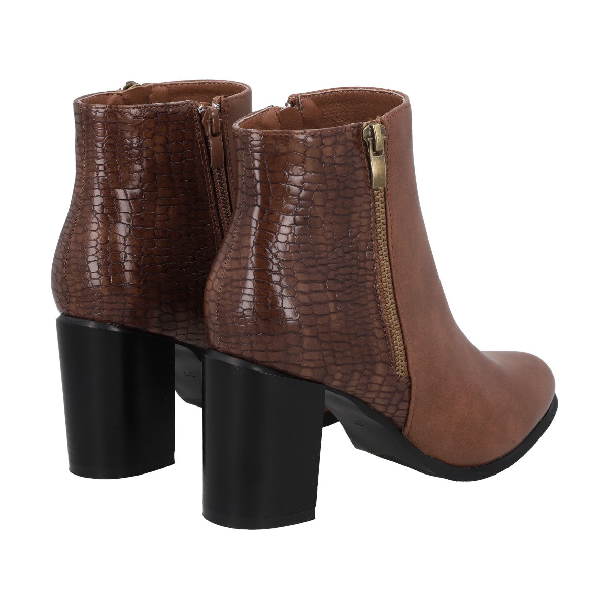 Bota Mujer Camel Taco Alto Alpha Police