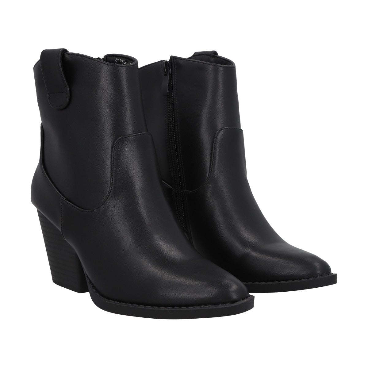 Bota Vaquera Mujer Negro Juana Police