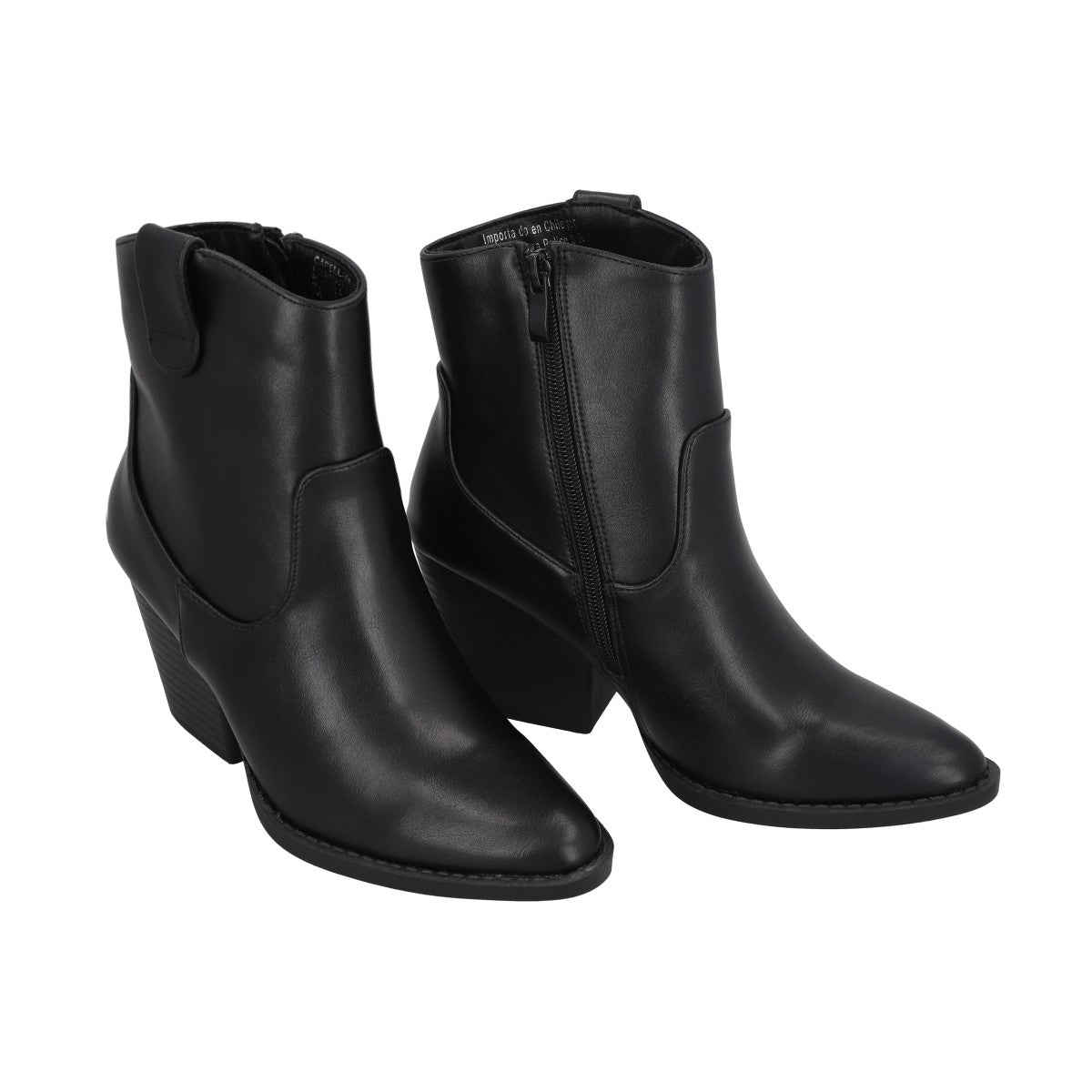 Bota Vaquera Mujer Negro Juana Police