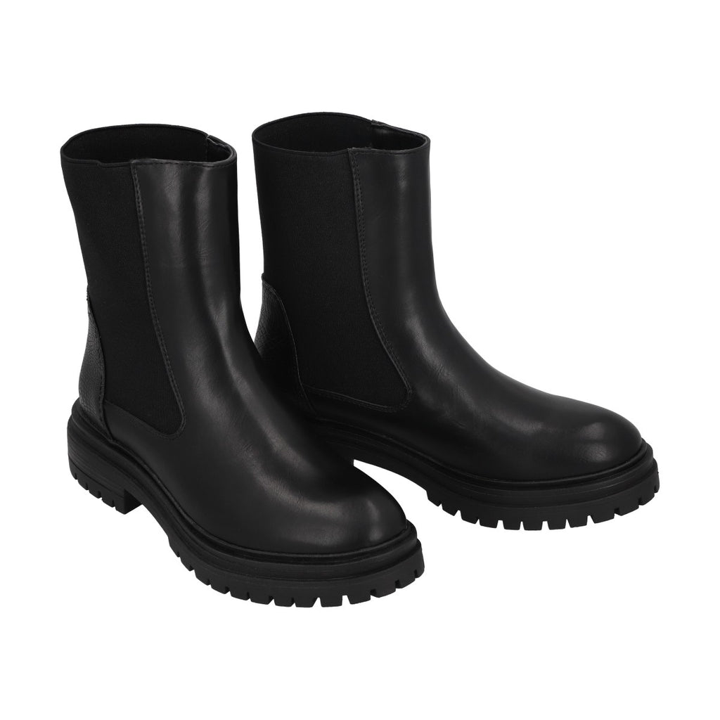 Botin Mujer Negro Plataforma Tasi Police