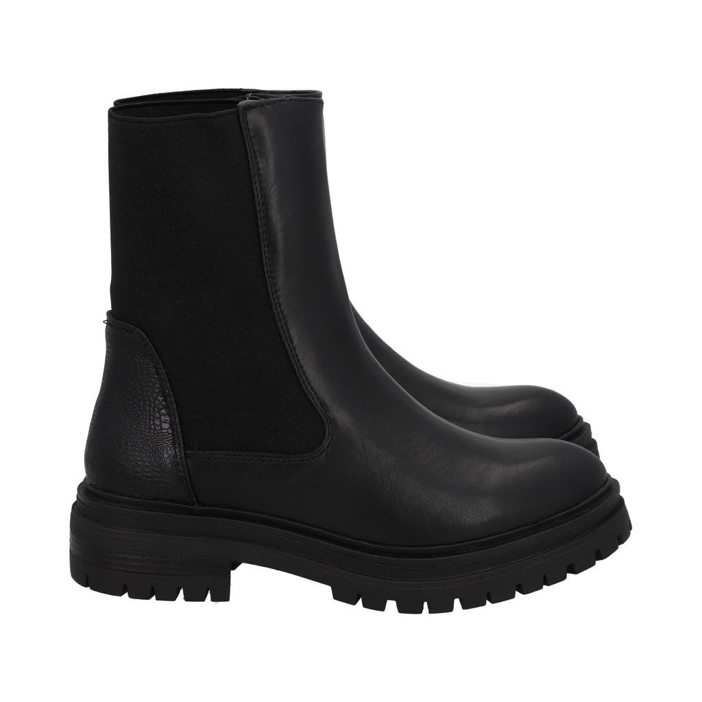 Botin Mujer Negro Plataforma Tasi Police