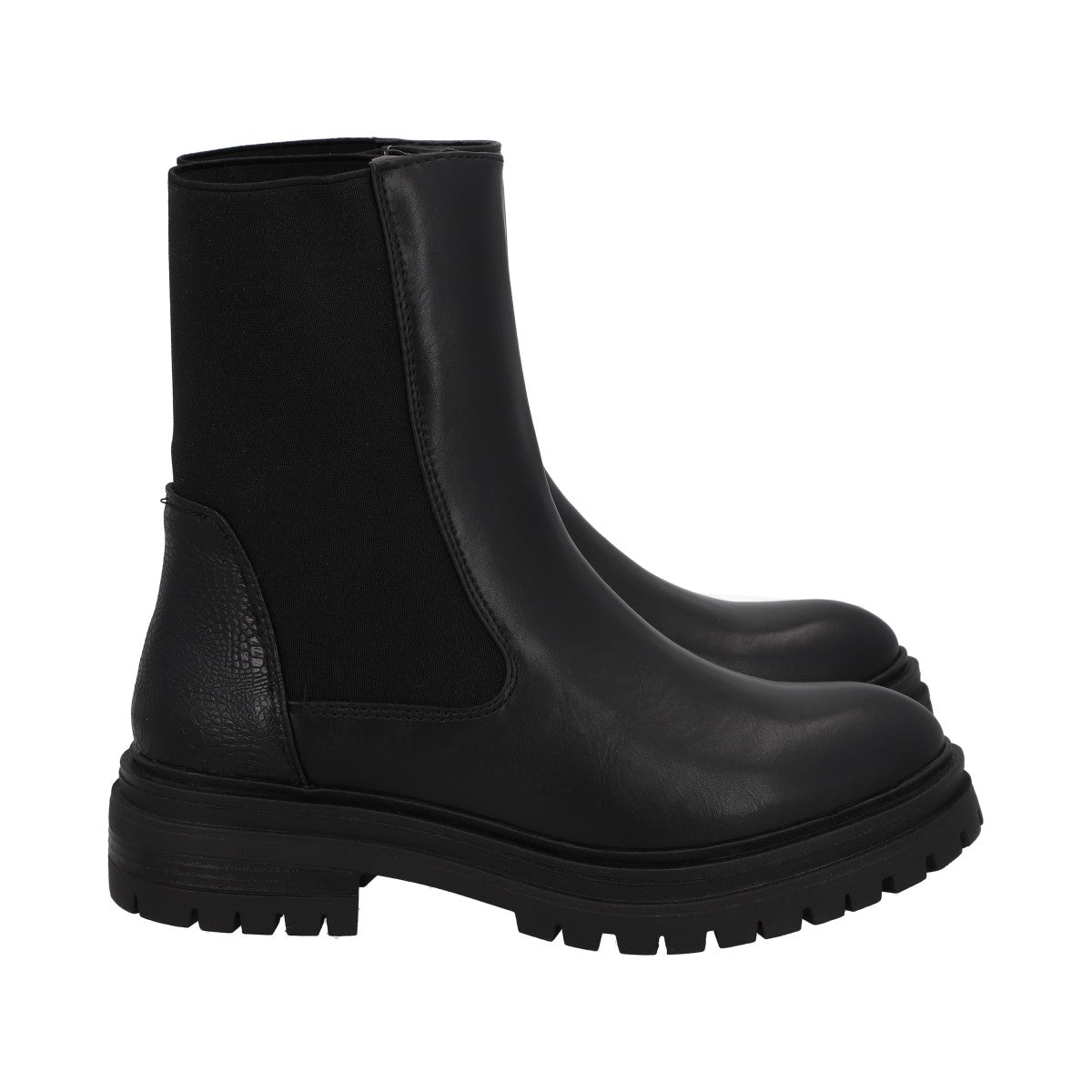 Botin Mujer Negro Plataforma Tasi Police