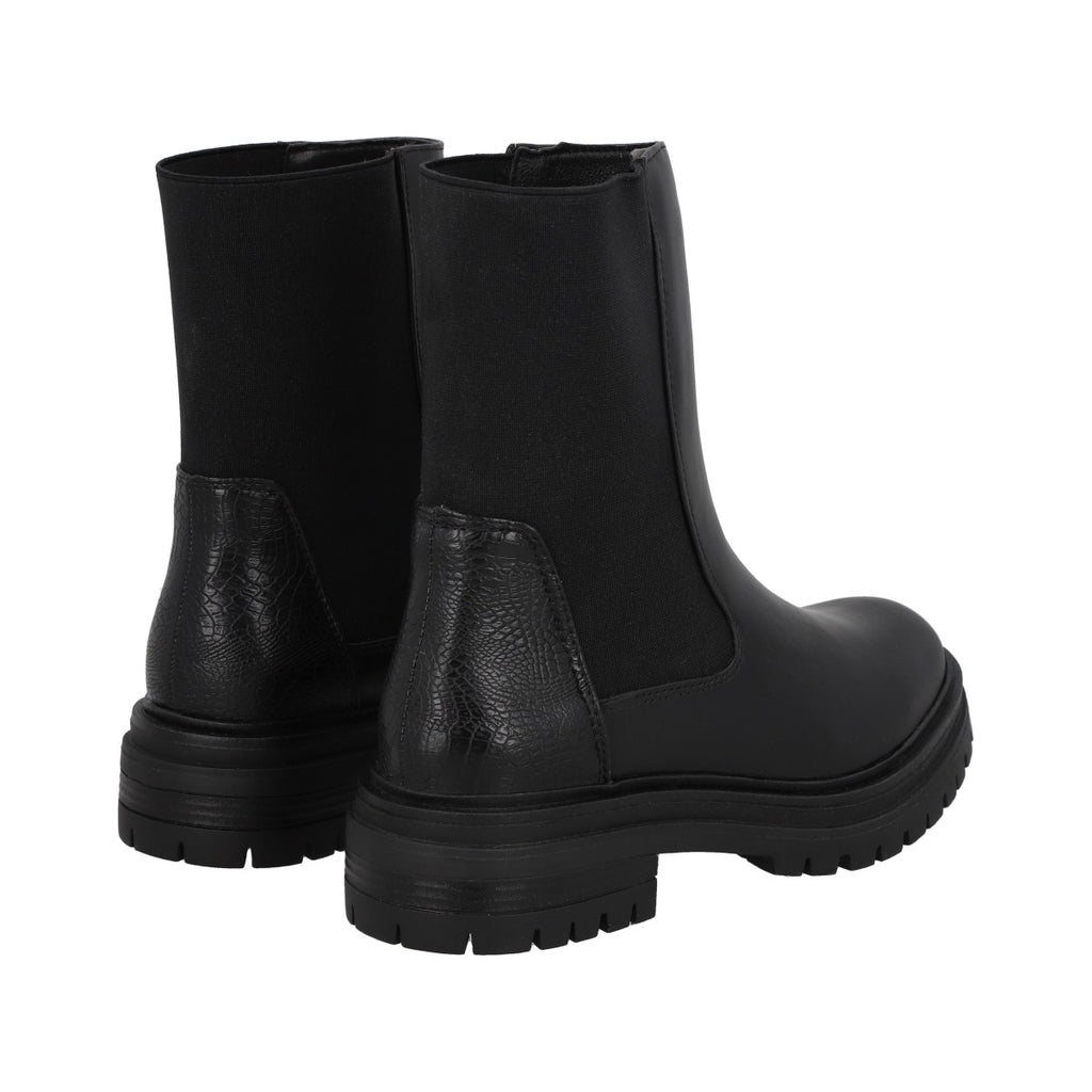 Botin Mujer Negro Plataforma Tasi Police