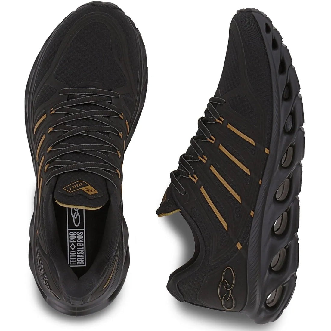Zapatilla Hombre Cyber 4 Negro/Dorado