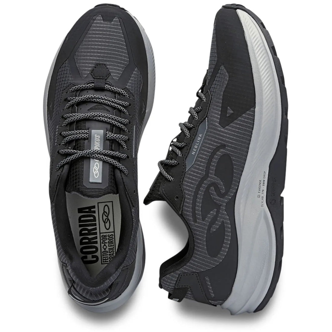 Zapatilla Trail Running Hombre Neblina Gris