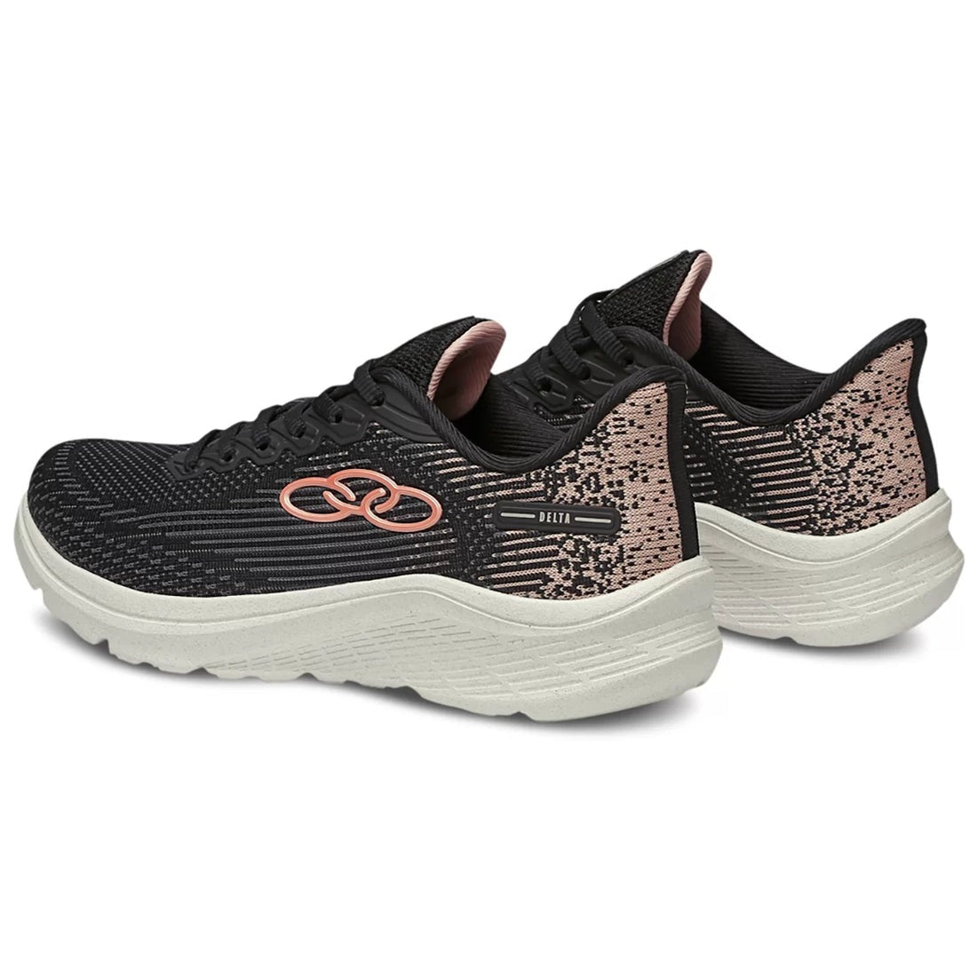 Zapatilla Mujer Delta Negro/Rosado