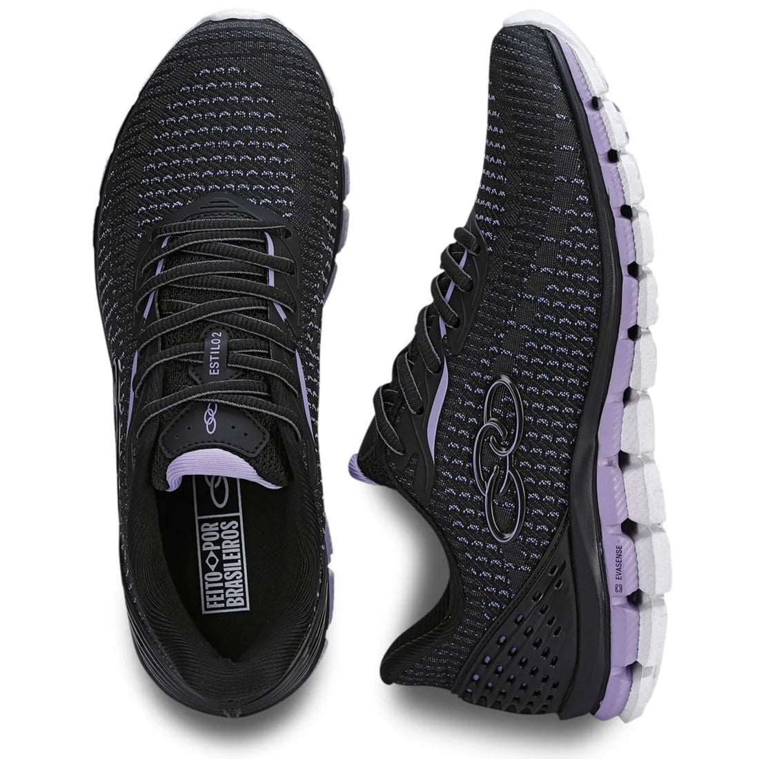Zapatilla Mujer Estilo 2 Negro/Morado