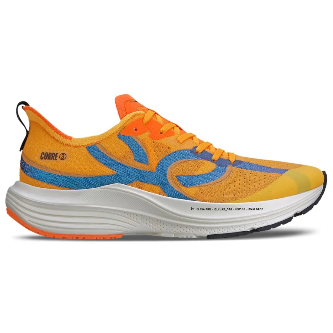 Zapatilla Running Mujer Corre 3 Naranja