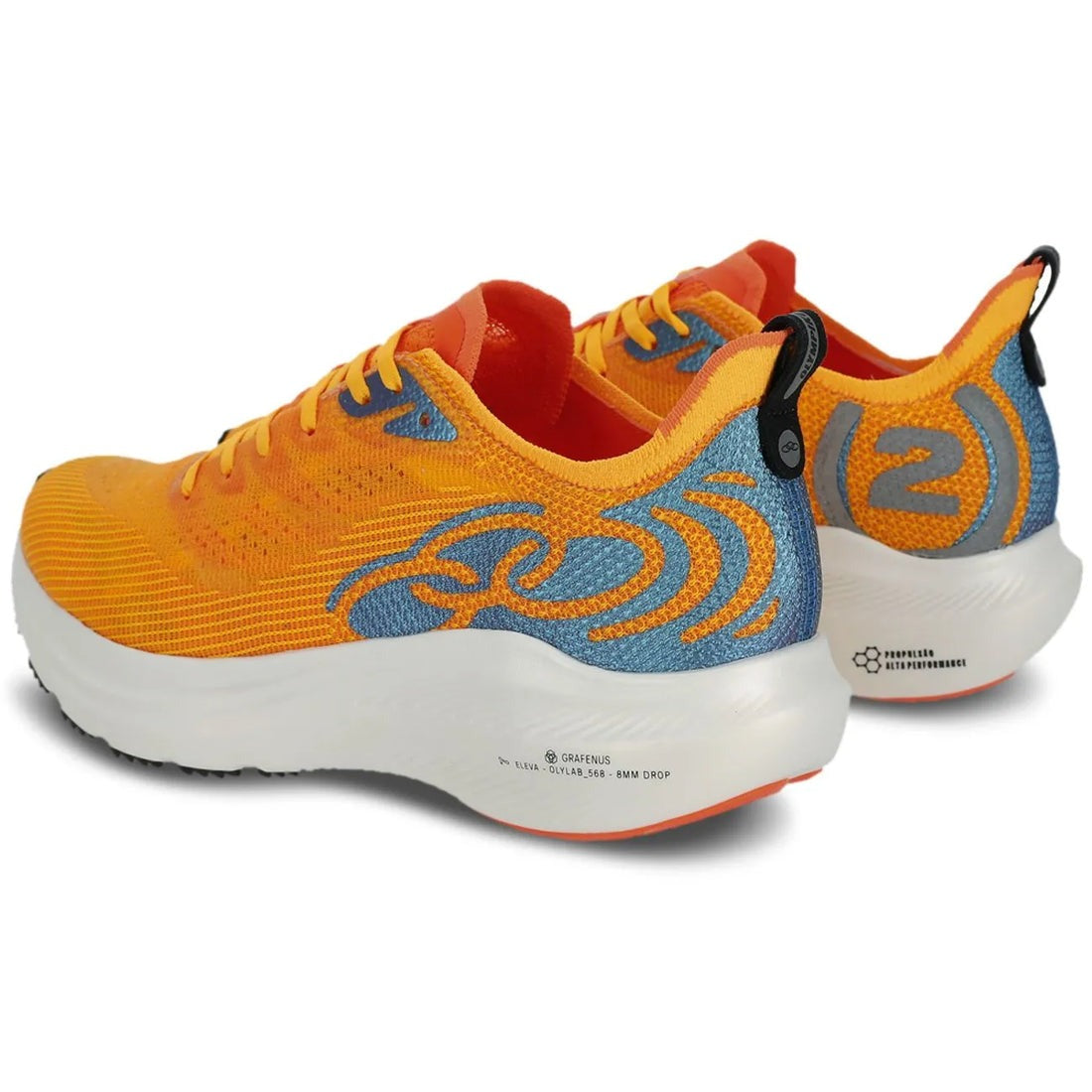 Zapatilla Running Mujer Corre Grafeno 2 Naranja