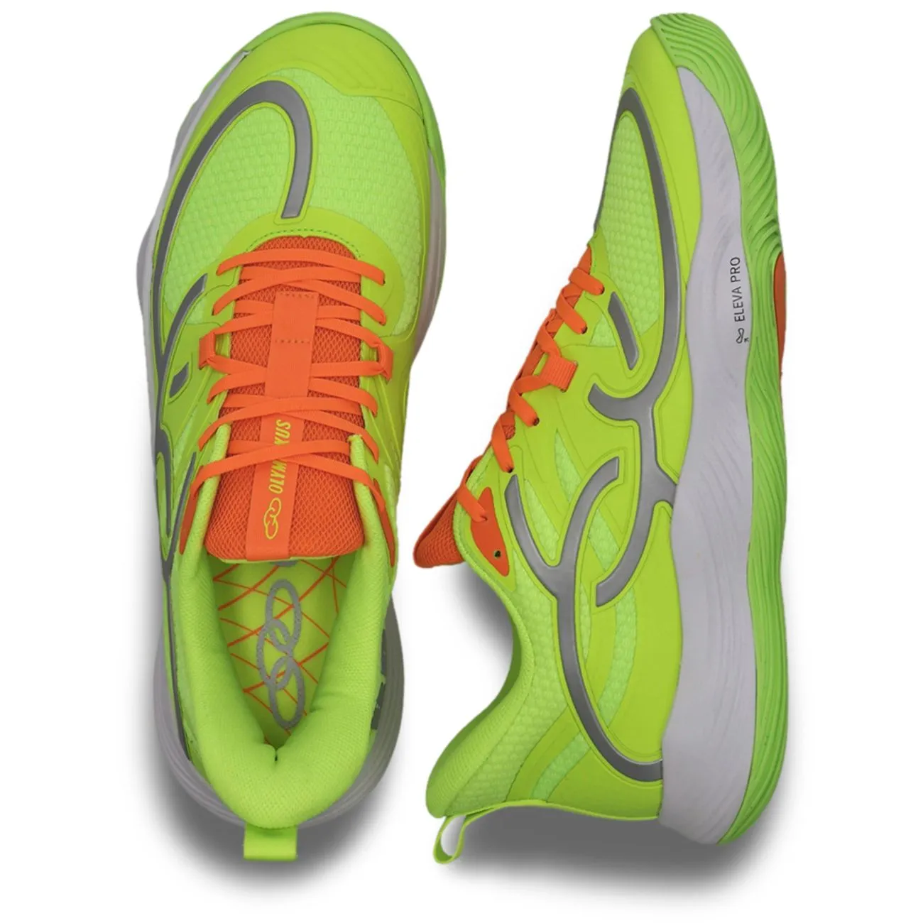 Zapatilla Voleibol Hombre Quadra BR1 Verde Neón