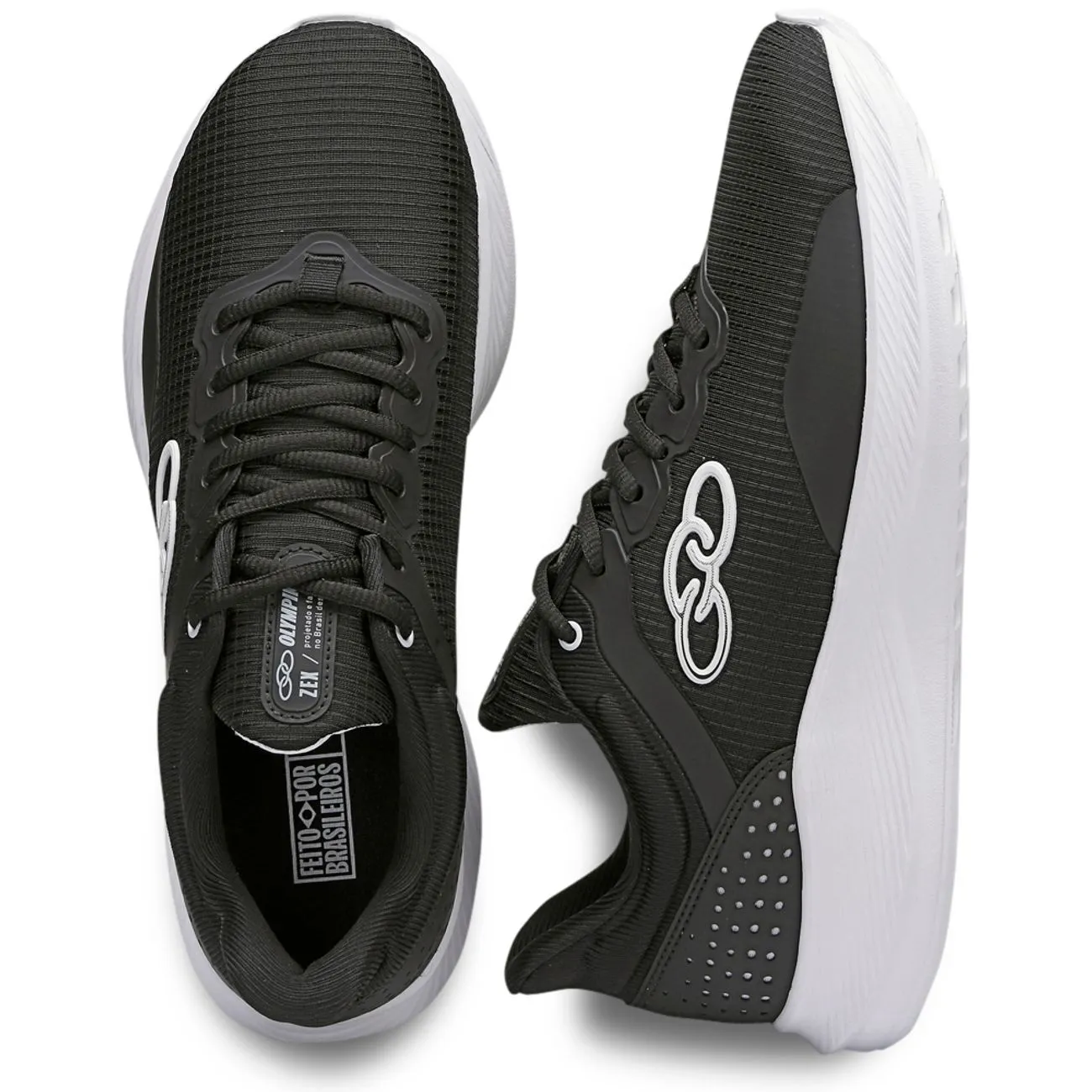 Zapatilla Hombre Zex Negro/Blanco