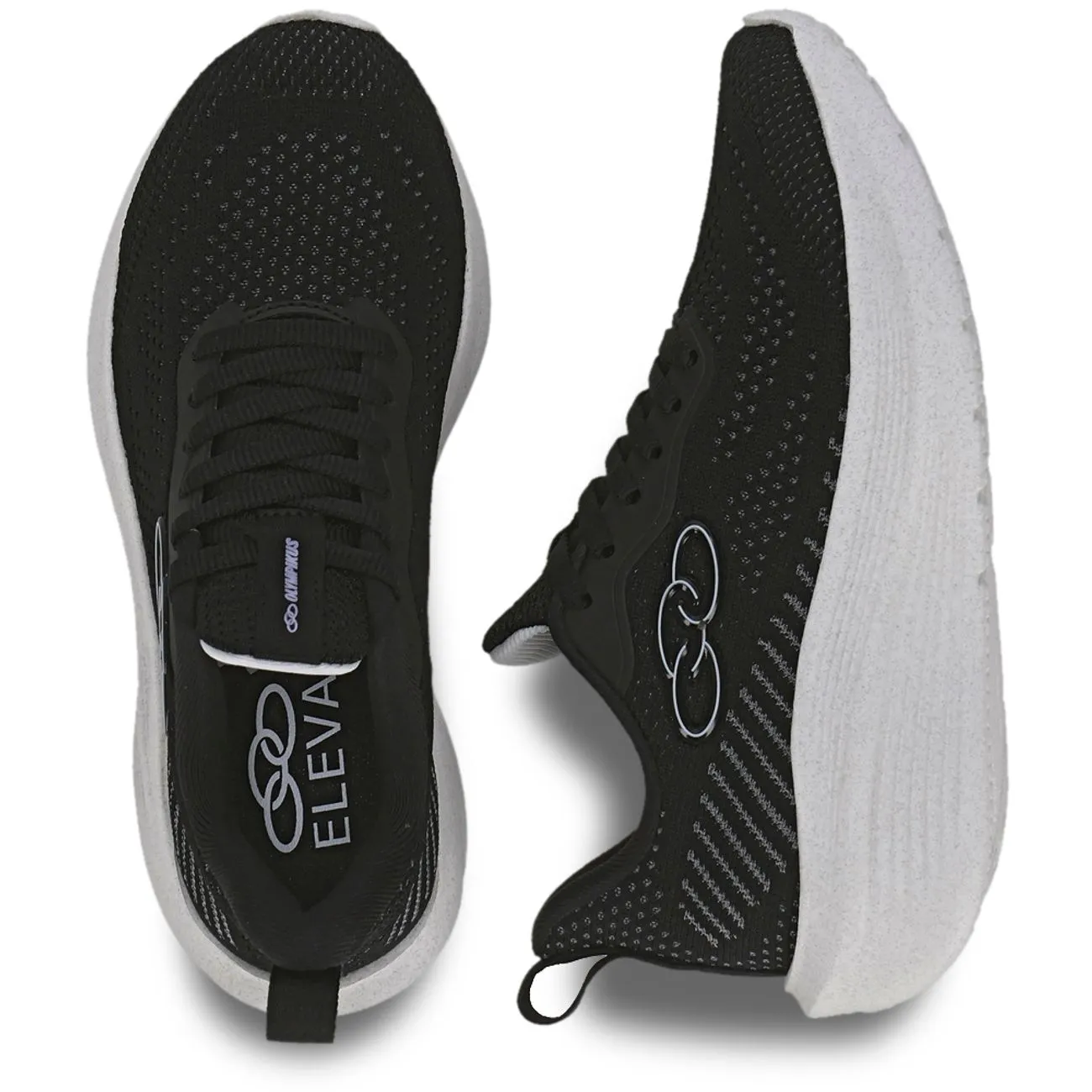 Zapatilla Adolescente Rayo Negro/Blanco